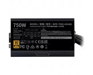 Блок питания 750W CoolerMaster G Gold 750 V2 (MPE-7502-ACAAG-EU)