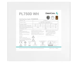 Блок питания 750W DeepCool PL750D WH (R-PL750D-FC0W-EU-V2)