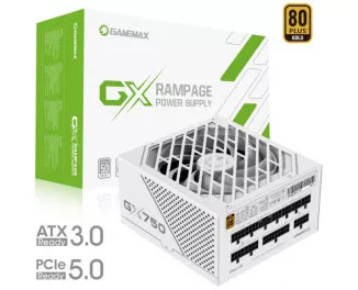 Блок питания 750W GameMax GX-750 PRO WH (ATX3.0 PCIe5.0)