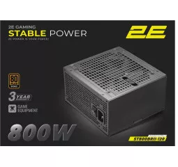 Блок питания 800W 2E Gaming Stable Power Pro (2E-ST800BRII-120)