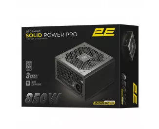 Блок питания 850W 2E GAMING Solid Power Pro (2E-SP850BRSMII-120)