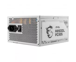 Блок питания 850W MSI (MAG A850GL PCIE5 WHITE)
