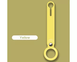 Брелок-подвеска для Apple AirTag  Silicone Loop Yellow