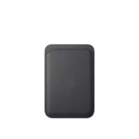 Чехол-бумажник Apple iPhone FineWoven Wallet with MagSafe Black (MA6W4)