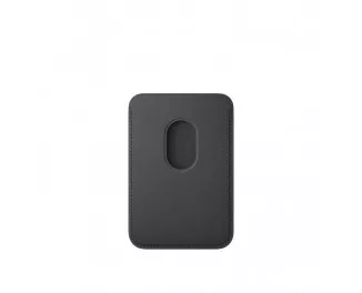 Чехол-бумажник Apple iPhone FineWoven Wallet with MagSafe Black (MA6W4)