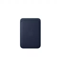 Чехол-бумажник Apple iPhone FineWoven Wallet with MagSafe Deep Blue (MA6X4)