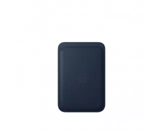 Чехол-бумажник Apple iPhone FineWoven Wallet with MagSafe Deep Blue (MA6X4)