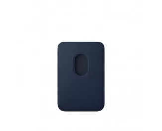 Чехол-бумажник Apple iPhone FineWoven Wallet with MagSafe Deep Blue (MA6X4)