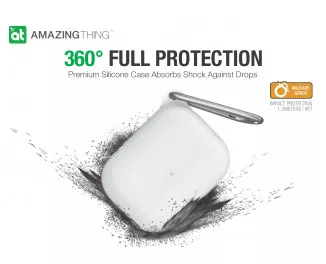 Чехол для AirPods Pro  AMAZINGThing Waterproof Bullet Case Clear
