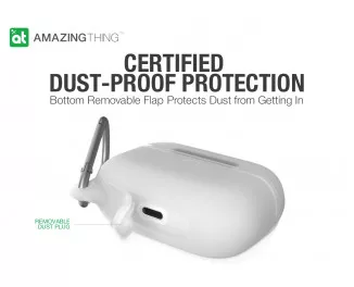 Чехол для AirPods Pro  AMAZINGThing Waterproof Bullet Case Clear