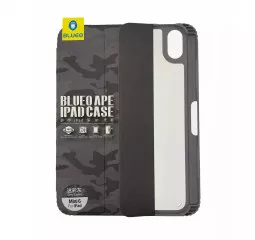 Чохол для Apple iPad mini 2021 Blue APE Case with Leather Sheath Camo Gray