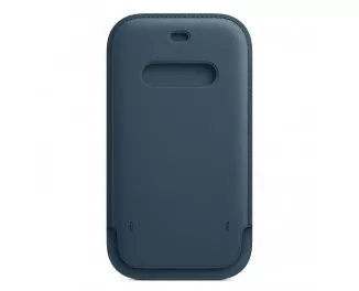 Чехол для Apple iPhone 12 / 12 Pro  Apple Leather Sleeve with MagSafe Baltic Blue (MHYD3)