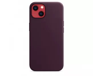 Чехол для Apple iPhone 13 mini  Apple Leather Case with MagSafe Dark Cherry (MM0G3)
