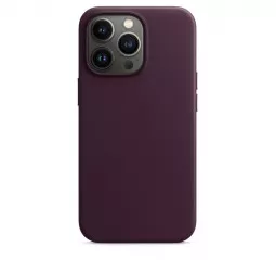Чехол для Apple iPhone 13 Pro  Apple Leather Case with MagSafe Dark Cherry (MM1A3)