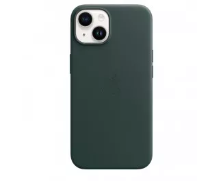 Чехол для Apple iPhone 14  Apple Leather Case with MagSafe Forest Green (MPP53)