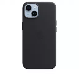 Чехол для Apple iPhone 14  Apple Leather Case with MagSafe Midnight (MPP43)