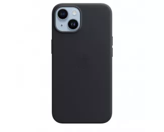 Чехол для Apple iPhone 14  Apple Leather Case with MagSafe Midnight (MPP43)
