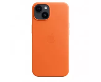 Чехол для Apple iPhone 14  Apple Leather Case with MagSafe Orange (MPP83)
