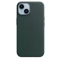 Чохол для Apple iPhone 14 Plus  Apple Leather Case with MagSafe Forest Green (MPPA3)