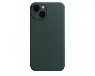 Чохол для Apple iPhone 14 Plus  Apple Leather Case with MagSafe Forest Green (MPPA3)