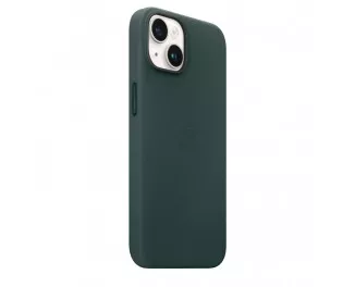 Чохол для Apple iPhone 14 Plus  Apple Leather Case with MagSafe Forest Green (MPPA3)