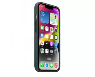 Чохол для Apple iPhone 14 Plus  Apple Leather Case with MagSafe Forest Green (MPPA3)