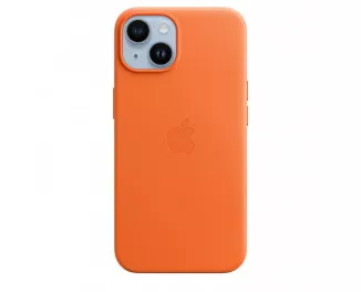 Чохол для Apple iPhone 14 Plus  Apple Leather Case with MagSafe Orange (MPPF3)