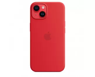 Чехол для Apple iPhone 14 Plus  Apple Silicone Case with MagSafe (PRODUCT)RED (MPT63)