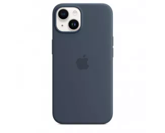 Чехол для Apple iPhone 14 Plus  Apple Silicone Case with MagSafe Storm Blue (MPT53)