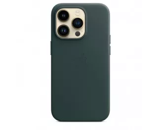 Чохол для Apple iPhone 14 Pro Apple Leather Case with MagSafe Forest Green (MPPH3)
