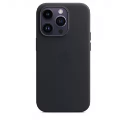 Чохол для Apple iPhone 14 Pro Apple Leather Case with MagSafe Midnight (MPPG3)