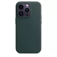 Чехол для Apple iPhone 14 Pro Max  Apple Leather Case with MagSafe Forest Green (MPPN3)