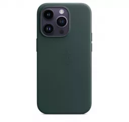 Чехол для Apple iPhone 14 Pro Max  Apple Leather Case with MagSafe Forest Green (MPPN3)