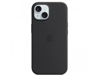 Чохол для Apple iPhone 15  Apple Silicone Case with MagSafe Black (MT0J3)