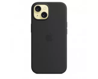 Чехол для Apple iPhone 15  Apple Silicone Case with MagSafe Black (MT0J3)