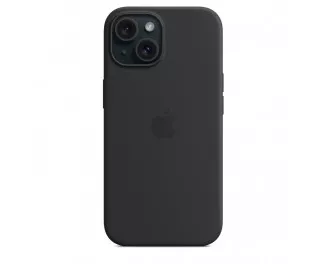 Чехол для Apple iPhone 15  Apple Silicone Case with MagSafe Black (MT0J3)