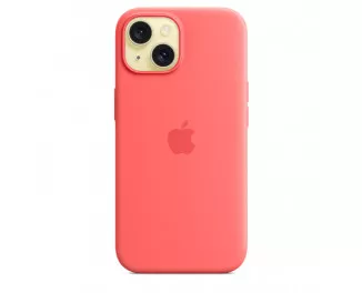 Чехол для Apple iPhone 15  Apple Silicone Case with MagSafe Guava (MT0V3)