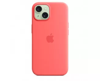 Чехол для Apple iPhone 15  Apple Silicone Case with MagSafe Guava (MT0V3)