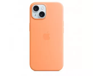 Чохол для Apple iPhone 15  Apple Silicone Case with MagSafe Orange Sorbet (MT0W3)