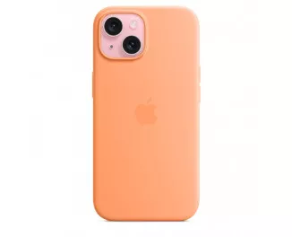 Чохол для Apple iPhone 15  Apple Silicone Case with MagSafe Orange Sorbet (MT0W3)