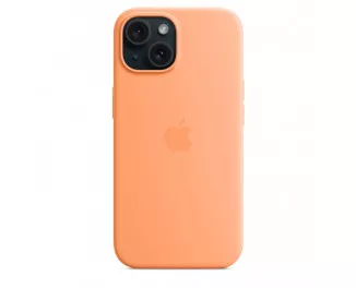 Чохол для Apple iPhone 15  Apple Silicone Case with MagSafe Orange Sorbet (MT0W3)