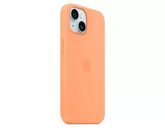 Чехол для Apple iPhone 15  Apple Silicone Case with MagSafe Orange Sorbet (MT0W3)