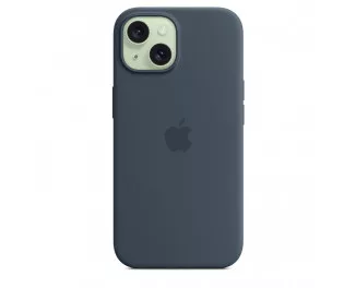 Чехол для Apple iPhone 15  Apple Silicone Case with MagSafe Storm Blue (MT0N3)