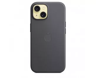 Чехол для Apple iPhone 15 Plus  Apple FineWoven Case with MagSafe Black (MT423)