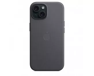 Чехол для Apple iPhone 15 Plus  Apple FineWoven Case with MagSafe Black (MT423)