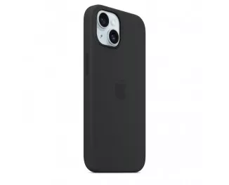 Чехол для Apple iPhone 15 Plus  Apple Silicone Case with MagSafe Black (MT103)