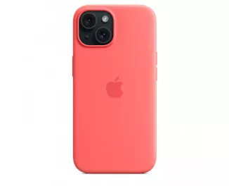 Чехол для Apple iPhone 15 Plus  Apple Silicone Case with MagSafe Guava (MT163)