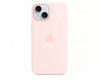 Чохол для Apple iPhone 15 Plus  Apple Silicone Case with MagSafe Light Pink (MT143)