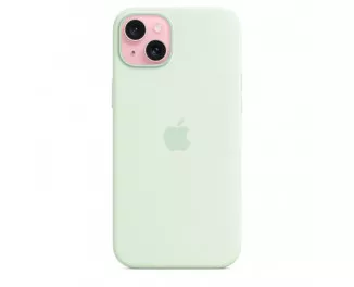 Чехол для Apple iPhone 15 Plus  Apple Silicone Case with MagSafe Soft Mint (MWNG3ZM/A)