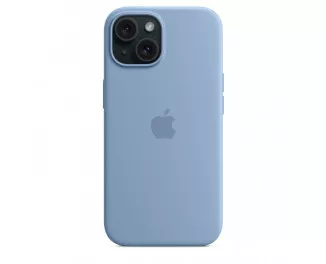 Чехол для Apple iPhone 15 Plus  Apple Silicone Case with MagSafe Winter Blue (MT193)